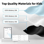 Silk Sleep Eye Mask for Kids, 100% Real Natural Pure Silk Sleeping Masks - Image 2