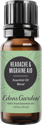 Edens Garden Headache & Migraine Aid Essential Oil Blend- 100% Pure Premium by EdensGarden
