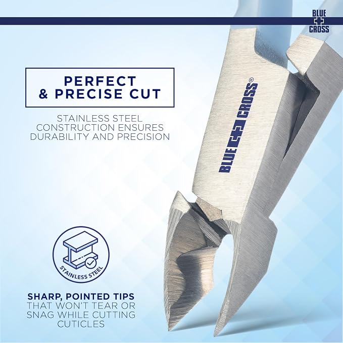 Blue Cross Cuticle Remover Nippers, Professional Nail Care Cutter & Trimmer - Image 3