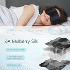 TOPOINT Silk Sleep Mask Light Blocking, 3-in-1 Cooling Heated Eye Mask - Image 3