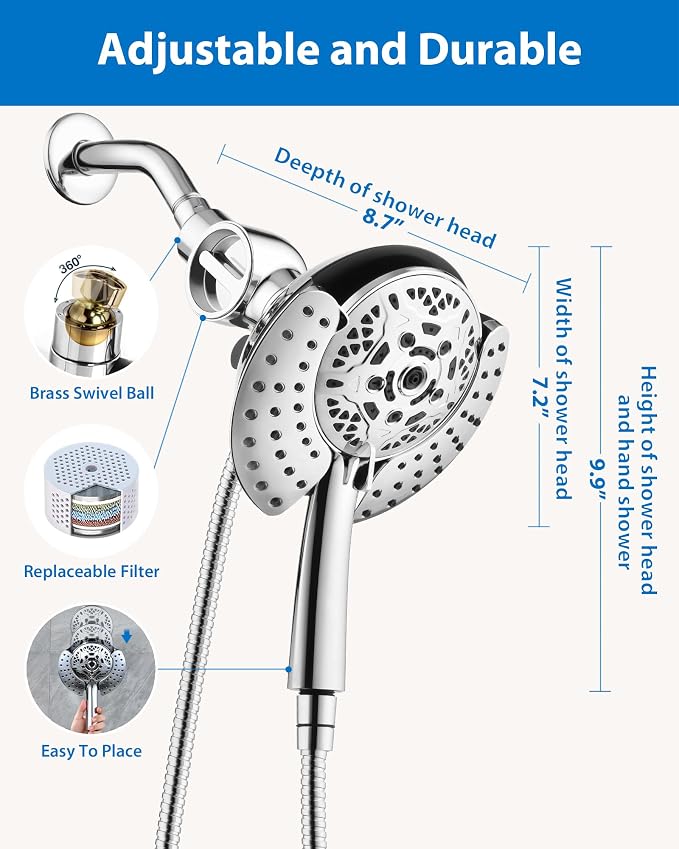INAVAMZ 2-in-1 Filtered Shower Head - Image 7