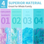 BCKENEY Bath Loofah Shower Sponge Body Back Scrubber Soft Mesh Shower Puffs - Image 4