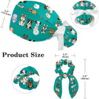 Ethnic Aztec Pattern Adjustable Scrub Cap Hat - Image 2