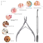 6Pcs Cuticle Clipper with Cuticle Pusher Set, Professional Stainless Steel Dead - Image 5