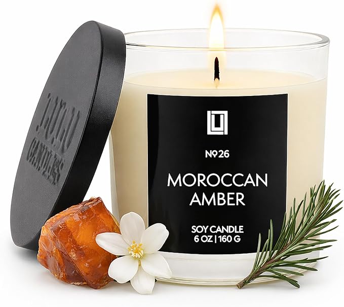 Lulu Candles | Moroccan Amber | Luxury Scented Soy Jar Candle | Hand Poured in by LULUCANDLES