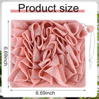 3 Pcs Washcloth Loofah Combo, 2 in 1 Bath Loofah Sponge - Image 6