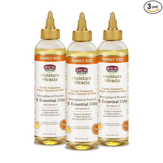 African Pride Moisture Miracle 5 Essential Hair Oils by AfricanPride