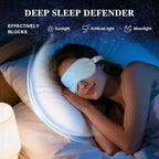 Silk Sleep Mask, Eye Mask for Sleep Women Men, Mulberry Sleeping Mask - Image 6