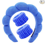 Spa Headbands for Washing Face Soft Puffy Bubble Headbands Wristband for Women by Unknown