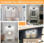 SOLFART 18Inch LED Vanity Light Bathroom Light Fixtures Over Mirror Black - Image 2