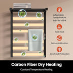 Tower Warmer Rack, 6 Bars Stainless Steel Wall Mounted Electric Heated Towel - Image 2
