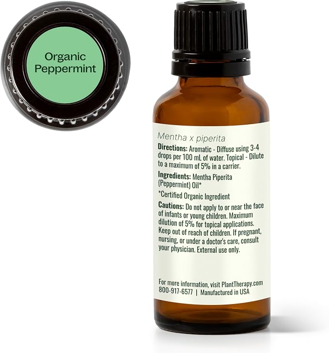 Plant Therapy Organic Peppermint Essential Oil 30 mL, 100% Pure, USDA Certified - Image 8