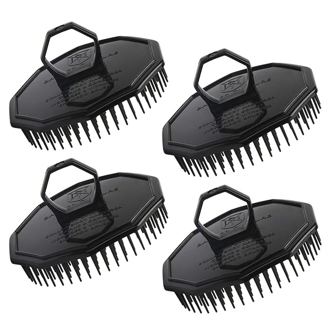 Scalp Massage Shampoo Brush, Segbeauty 4pcs Massage Hair Brushes Floriated by Segbeauty