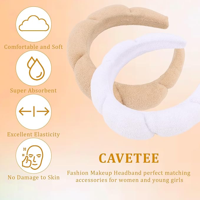 CAVETEE Spa Headband for Face Washing - Image 4