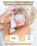 Heated Eye Mask Disposable 24 Pack, 45+ Min Self Heating Steam Eye Mask - Image 3