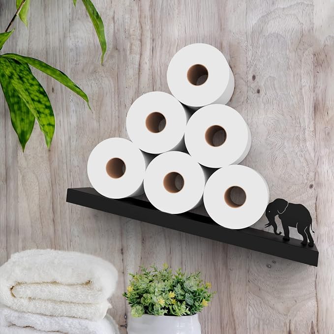 Artori Floating Toilet Paper Shelf Storage - Image 2