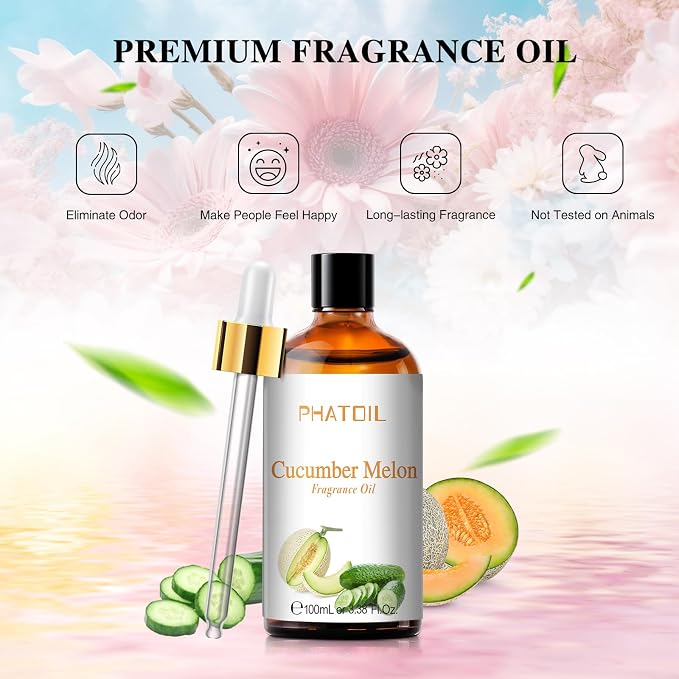 PHATOIL 3.38FL.OZ Cucumber Melon Fragrance Oils - Image 3