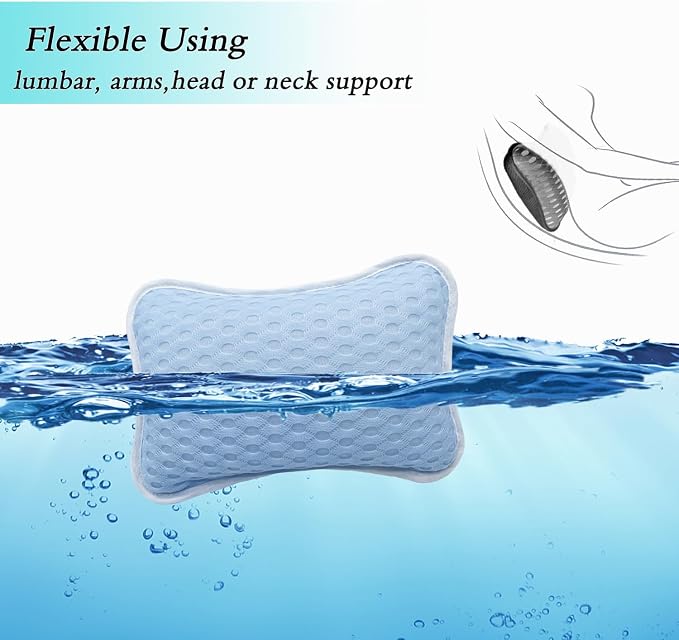 Bath Pillows for tub, Home Spa Pillows for Bathtub, Hot Tub, Head and Neck - Image 3