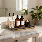 Large Bathroom Vanity Tray – 13" x 8" Acacia Decorative Wooden Tray - Image 3