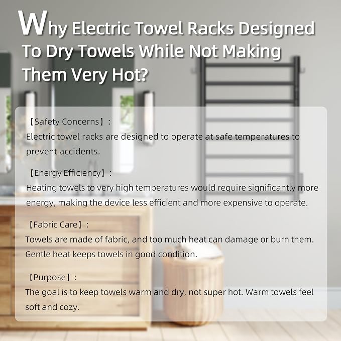 P&Dlusir Towel Warmer, Heated Towel Rack - Image 8