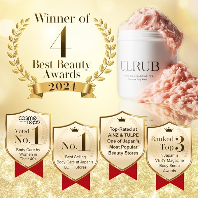 ULRUB Body Scrub 460g Perfumed Scrub Dark Spots Intimate Areas Knees Arms Dead - Image 6