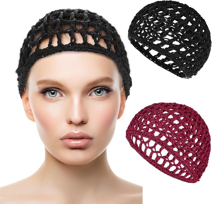 WLLHYF Wig Cap Thick Long Hair Caps Adjustable Net Mesh Braided Weaving Making by WLLHYF