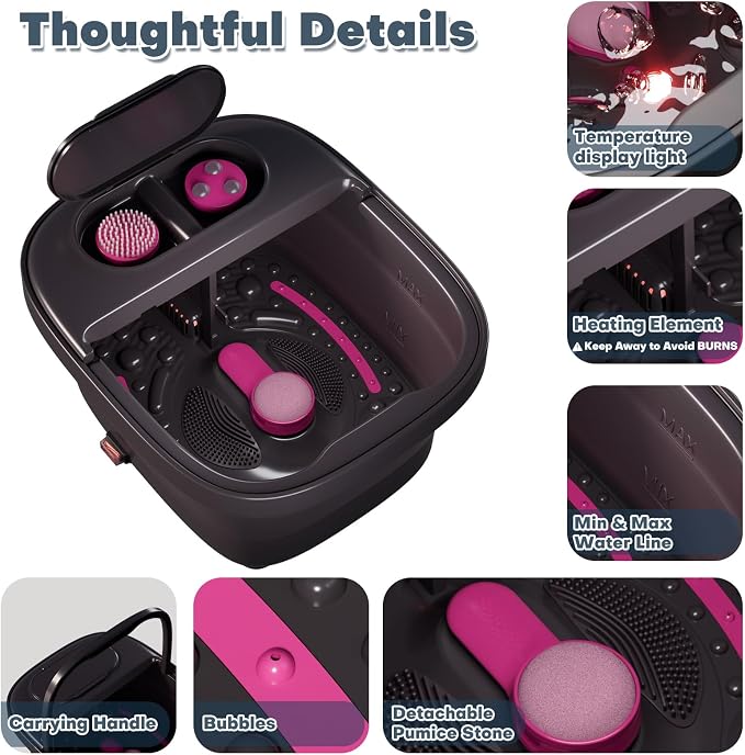 Collapsible Foot Bath, Foot Spa Bath Massager - Image 5