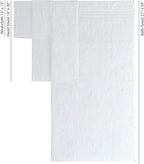 Hawmam Linen White 6 Piece Bath Towels Set - Image 7