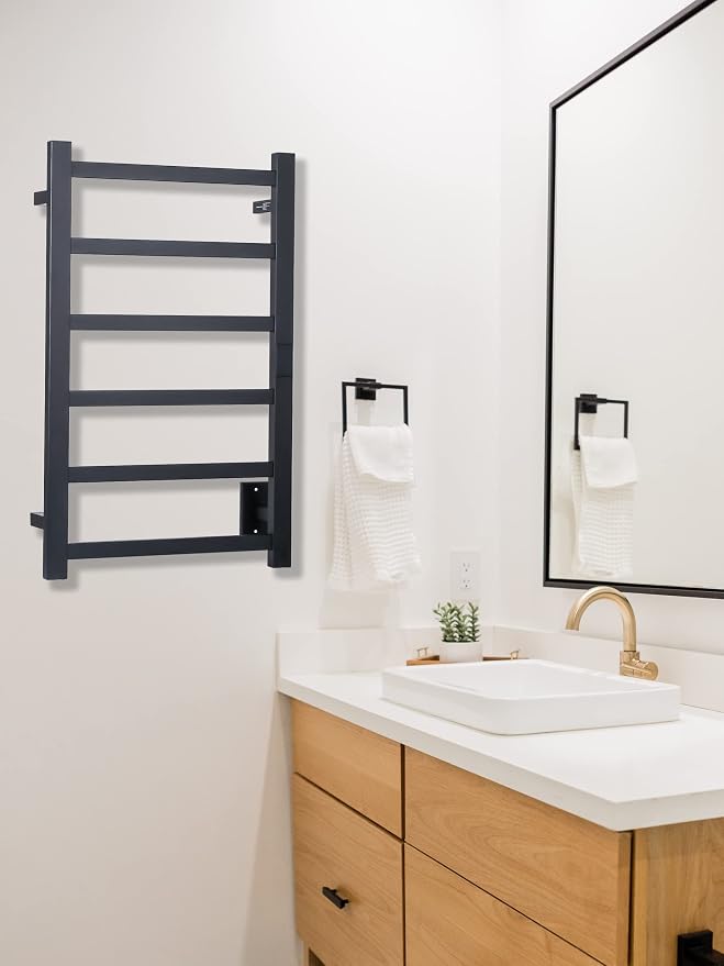 Topdattion Smart Wireless Electric Towel Warmer | Blade Thin 6 Bar Design | - Image 4
