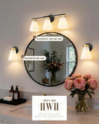 Bathroom Vanity Light, HWH 3-Light Wall Light Fixture - Image 7