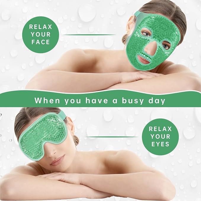 ZNÖCUETÖD Cooling Ice Face Eye Mask - Image 4