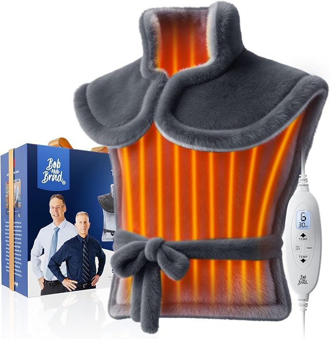 BOB AND BRAD Heating Pad for Back Pain Relief, FSA Edge-Weighted Electric Heat by BOBANDBRAD