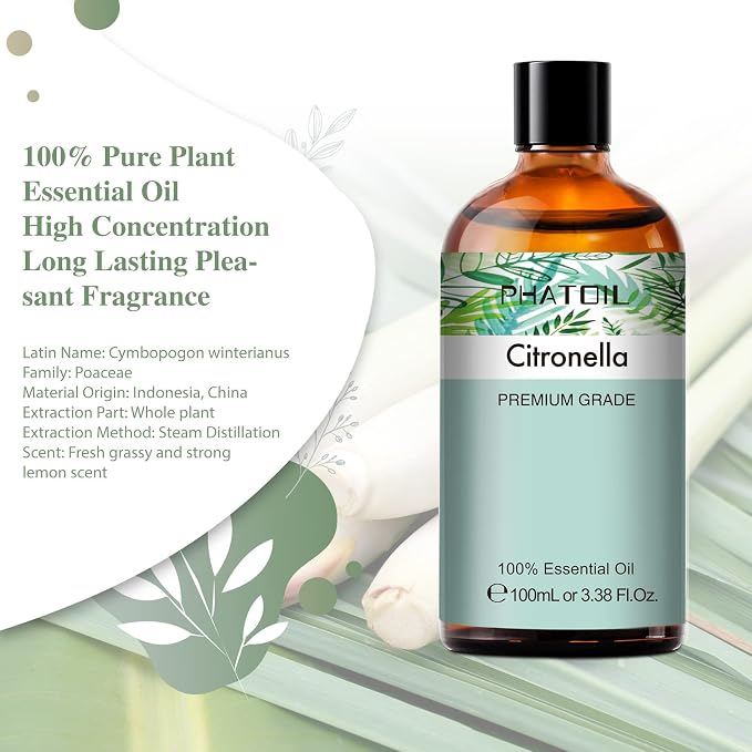 PHATOIL 100ML Citronella Essential Oil, - Image 2