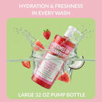 SpaScriptions Watermelon & Strawberry Exfoliating Body Wash - Image 4