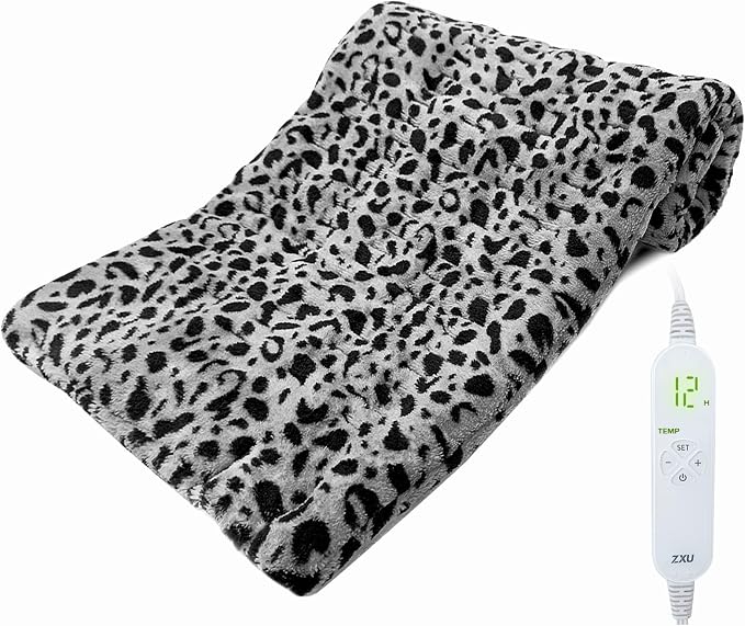 Heating Pad for Back Pain and Cramps Relief, Ultra Soft Microplush Heating Pad by ZXU