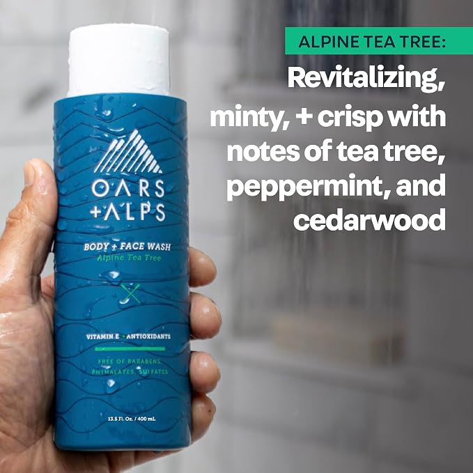 Oars + Alps Body Wash for Men, Mens Body Wash & Face Cleanser - Image 7