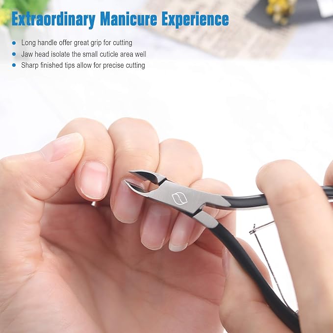 FERYES Cuticle Clipper Professional Manicure and Pedicure Cuticle Remover Tools - Image 5