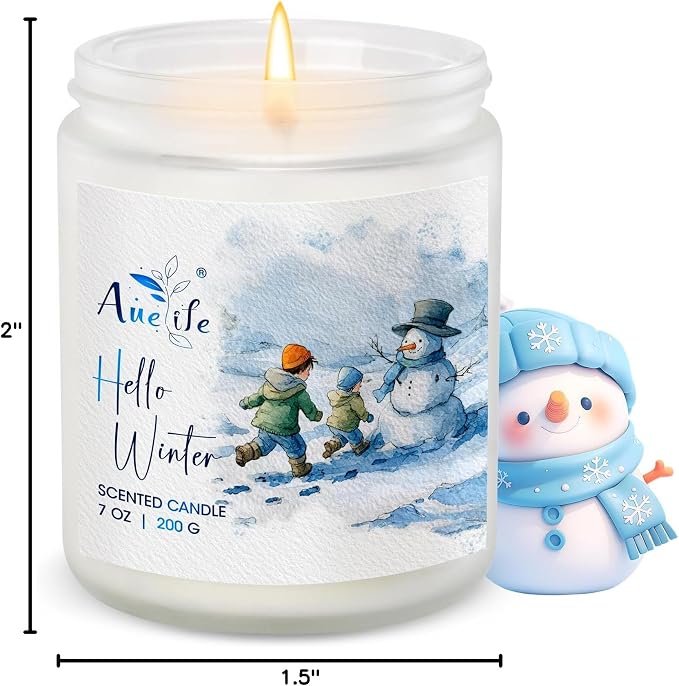 Hello Winter Candle | Fresh Citrus & Jasmine Scented Soy Candles - Image 9