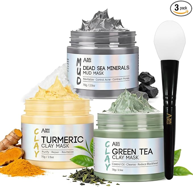ANAI RUI 3 Pcs Face Mask Set by ANAIRUI