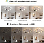 Shine LUEST Modern Square LED Flush Mount Ceiling Light Fixture, 2 Adjustable - Image 7