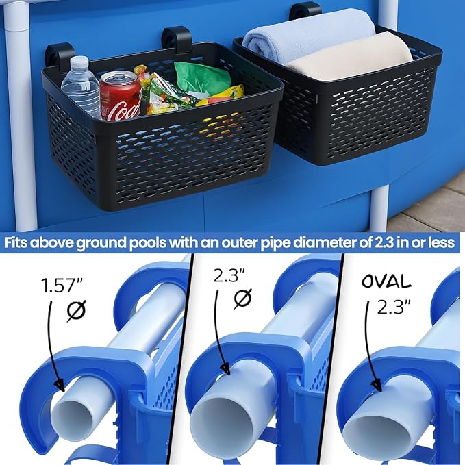 2 Packs XL Poolside Storage Basket - Image 6