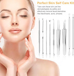 UUBAAR 9PCS Blackhead Remover Tools, Pimple Popper Tool Kit - Image 6
