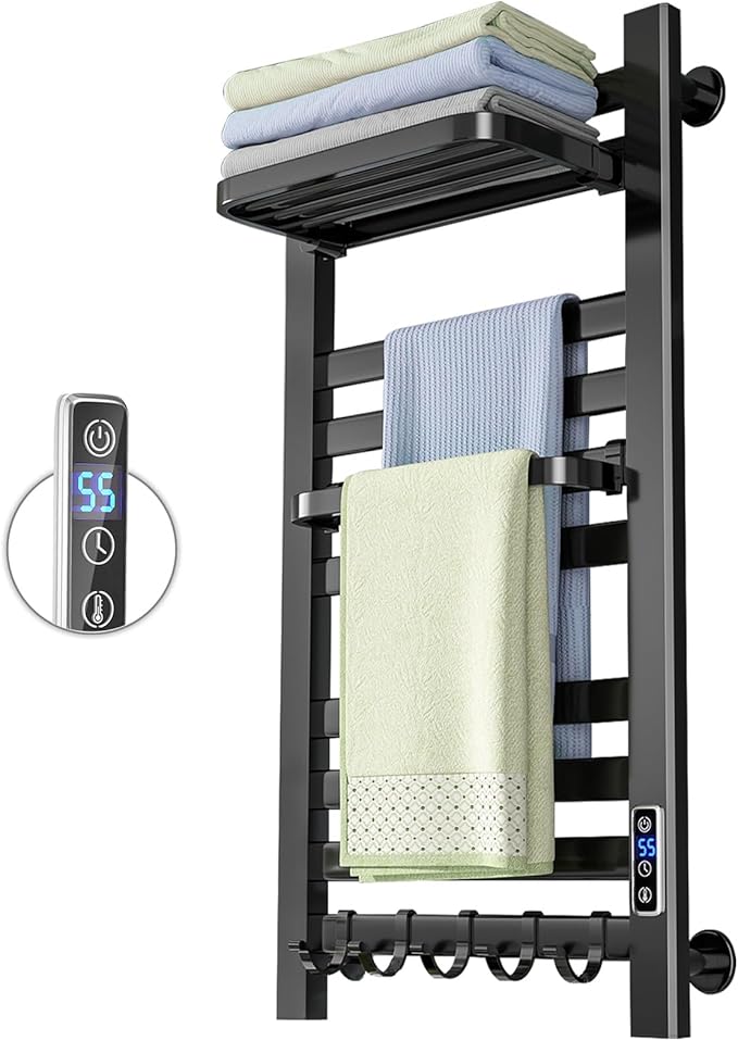 Electric Towel Warmer Rack for Bathroom, 110V 150W Heated Towel Rack by Unknown