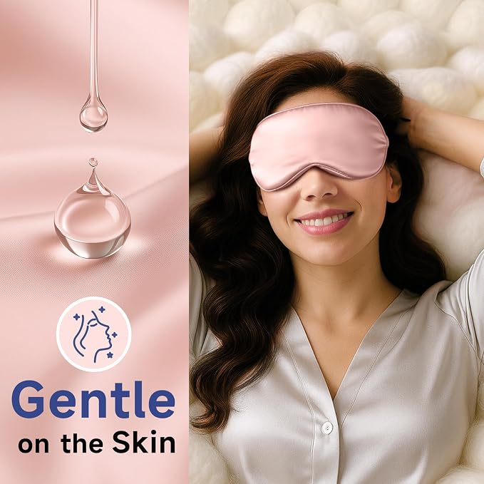 Umisleep Sleep Mask for 100% Pure Mulberry Silk, 22 Momme 6A Soft Eye Masks for - Image 4