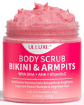 Bikini Area Exfoliator with 10% AHAs BHA & Vitamin C, Exfoliating Body Scrub by ulluxe