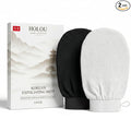 Korean Exfoliating Mitt & Exfoliating Glove 2 Pack – Dual Density Body Scrub by HOLOU