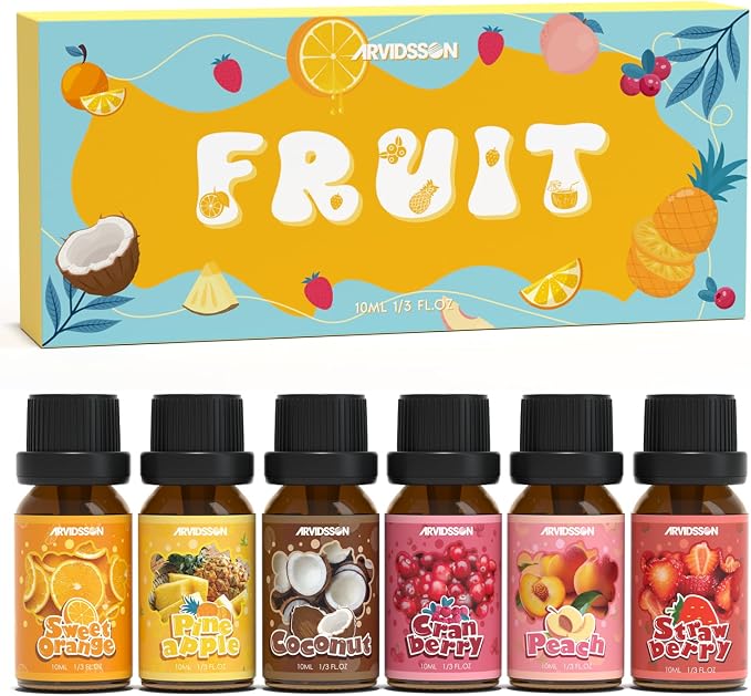 ARVIDSSON Fruits Essential Oils Set, Natural Fruity Fragrance Oil by ARVIDSSON