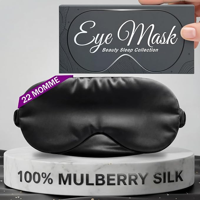 SLEEP SANCTUARY 100% Pure Mulberry Silk Sleep Mask by Unknown