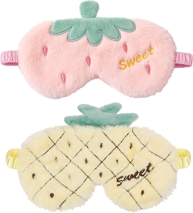 PERFECTSIGHT Sleep Eye Masks, Cute Fruit Sleep Eye Cover Lightweight Adjustable by PERFECTSIGHT
