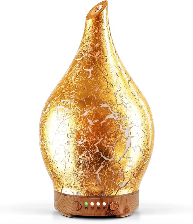 Porseme Essential Oil Diffuser Glass Aromatherapy Ultrasonic Humidifier by Porseme